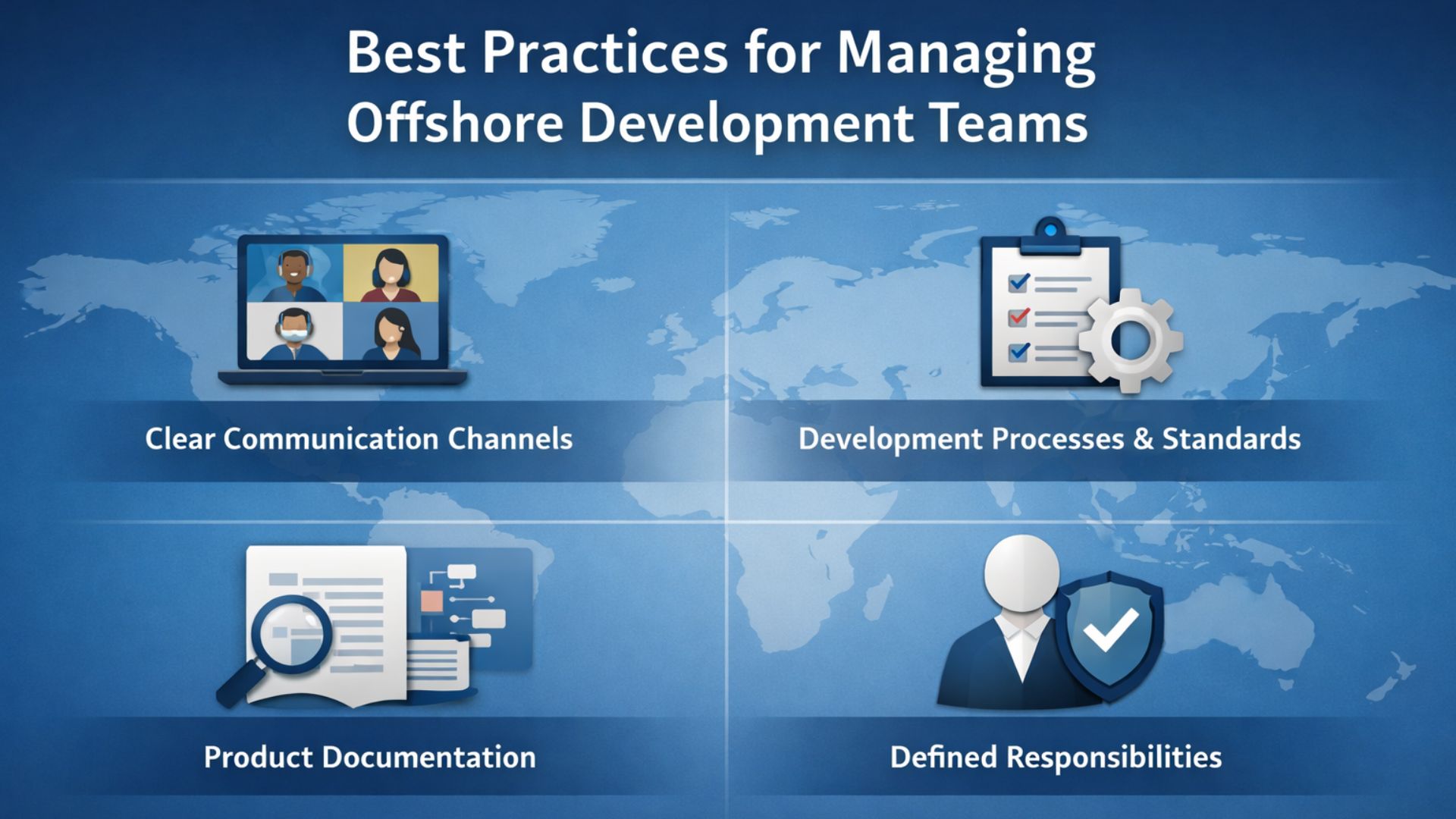 a snapshot of best practices for managing offshore development teams